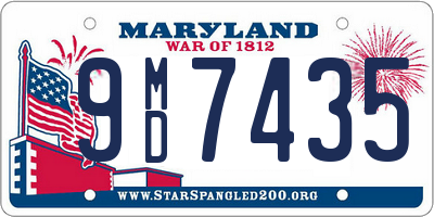 MD license plate 9MD7435