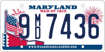 MD license plate 9MD7436