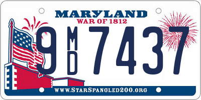 MD license plate 9MD7437