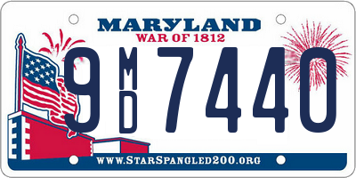 MD license plate 9MD7440