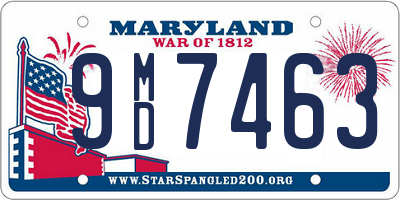 MD license plate 9MD7463