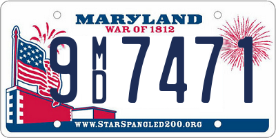 MD license plate 9MD7471