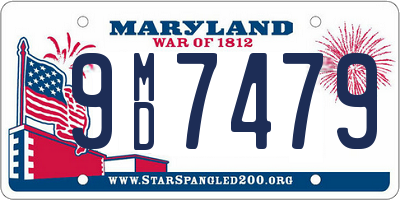 MD license plate 9MD7479