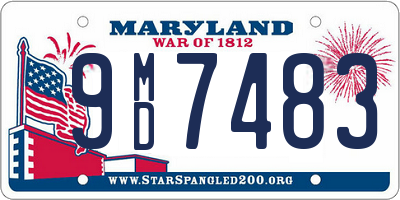 MD license plate 9MD7483