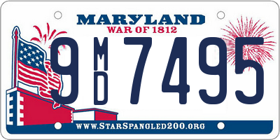 MD license plate 9MD7495