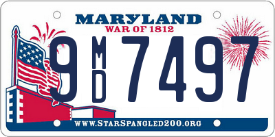 MD license plate 9MD7497