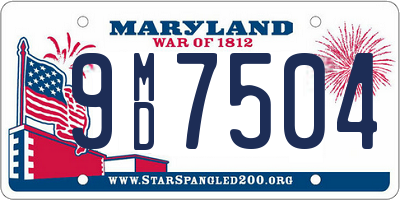 MD license plate 9MD7504