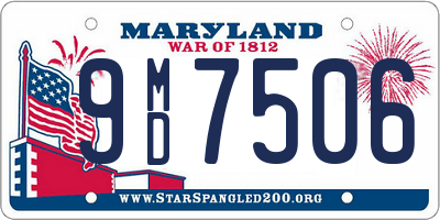 MD license plate 9MD7506