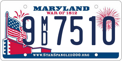 MD license plate 9MD7510