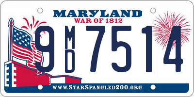 MD license plate 9MD7514