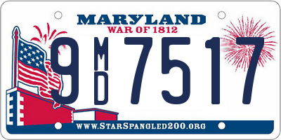 MD license plate 9MD7517