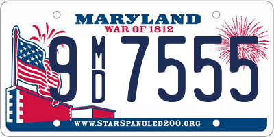 MD license plate 9MD7555