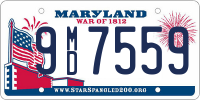 MD license plate 9MD7559