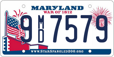 MD license plate 9MD7579