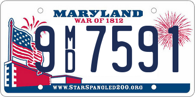 MD license plate 9MD7591