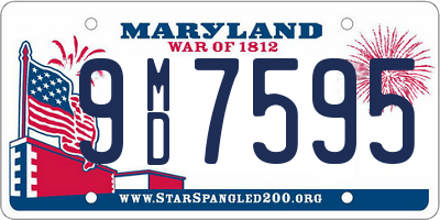 MD license plate 9MD7595