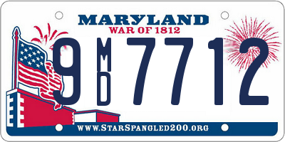 MD license plate 9MD7712