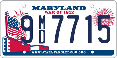 MD license plate 9MD7715
