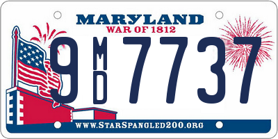 MD license plate 9MD7737