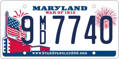 MD license plate 9MD7740