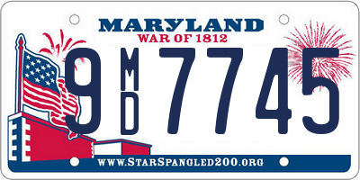 MD license plate 9MD7745