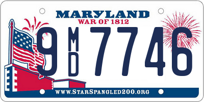MD license plate 9MD7746