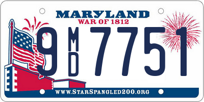 MD license plate 9MD7751