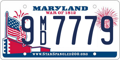 MD license plate 9MD7779
