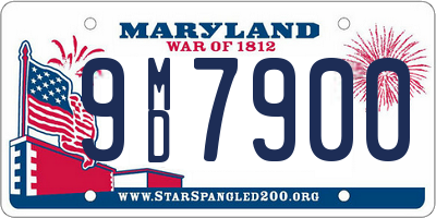 MD license plate 9MD7900