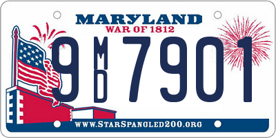 MD license plate 9MD7901