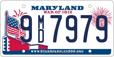MD license plate 9MD7979