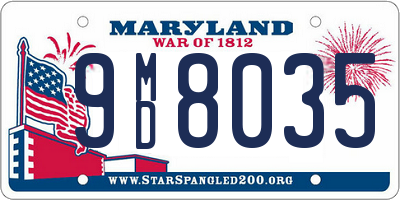 MD license plate 9MD8035