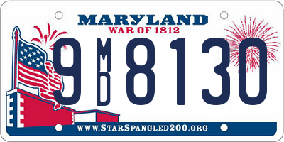 MD license plate 9MD8130