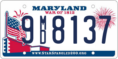 MD license plate 9MD8137