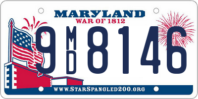 MD license plate 9MD8146