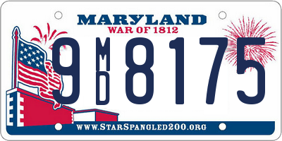 MD license plate 9MD8175