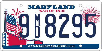 MD license plate 9MD8295