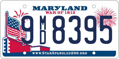 MD license plate 9MD8395