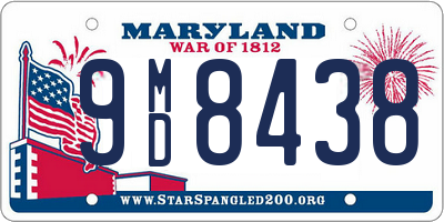 MD license plate 9MD8438