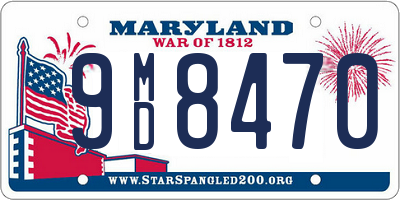 MD license plate 9MD8470
