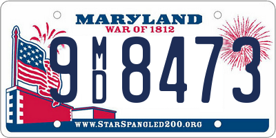 MD license plate 9MD8473