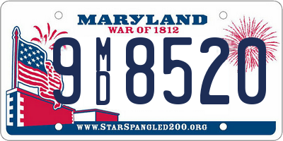 MD license plate 9MD8520