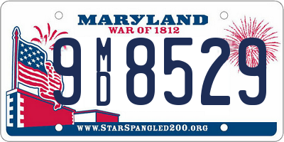 MD license plate 9MD8529