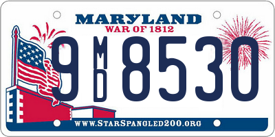 MD license plate 9MD8530