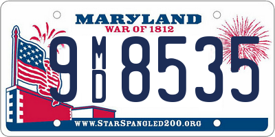 MD license plate 9MD8535