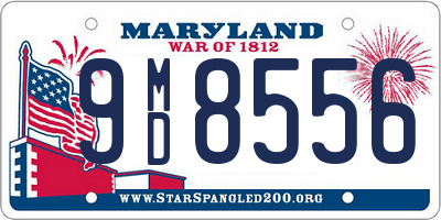 MD license plate 9MD8556