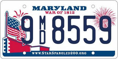 MD license plate 9MD8559