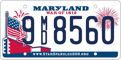 MD license plate 9MD8560