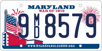 MD license plate 9MD8579