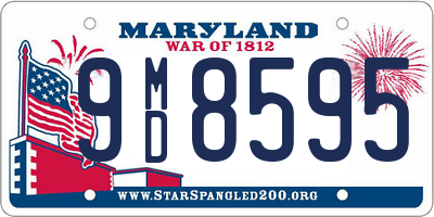 MD license plate 9MD8595